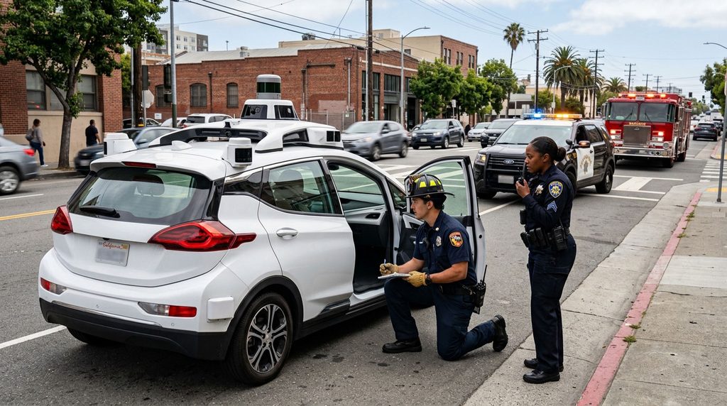 First responders interacting with an autonomous vehicle